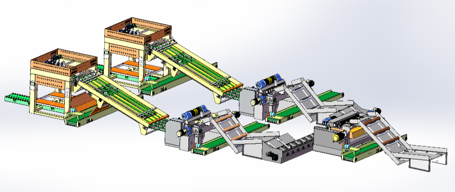 линии лущения шпона
