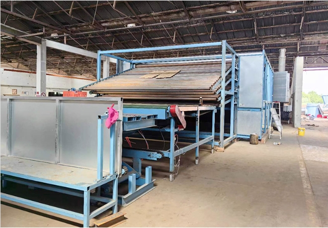 роликовая сушилка шпона