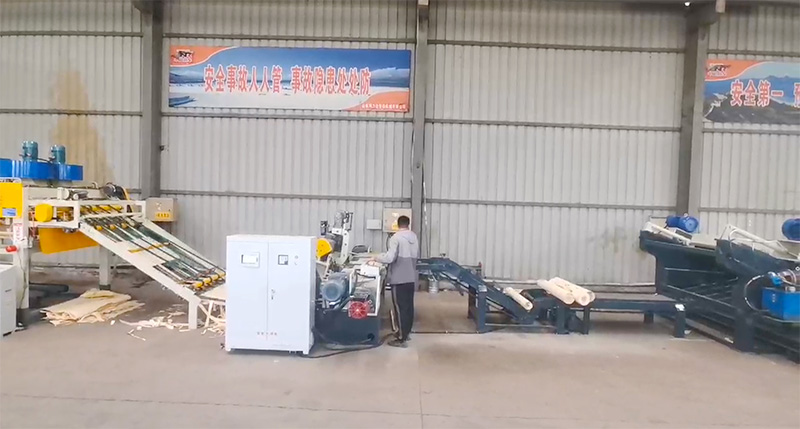 линии лущения шпона